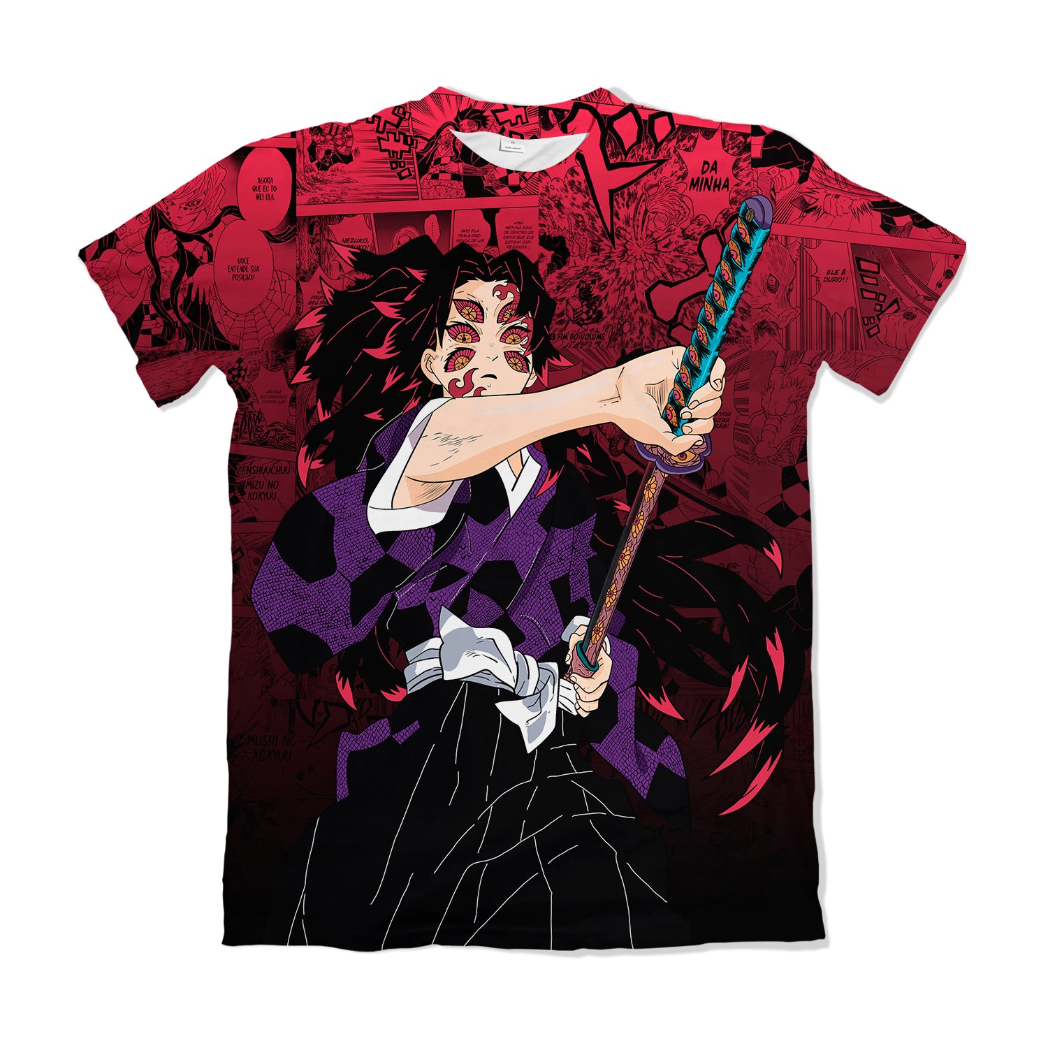 Camiseta Kimetsu No Yaiba Kokushibo – Dry-Fit Premium Unissex | Swit Store