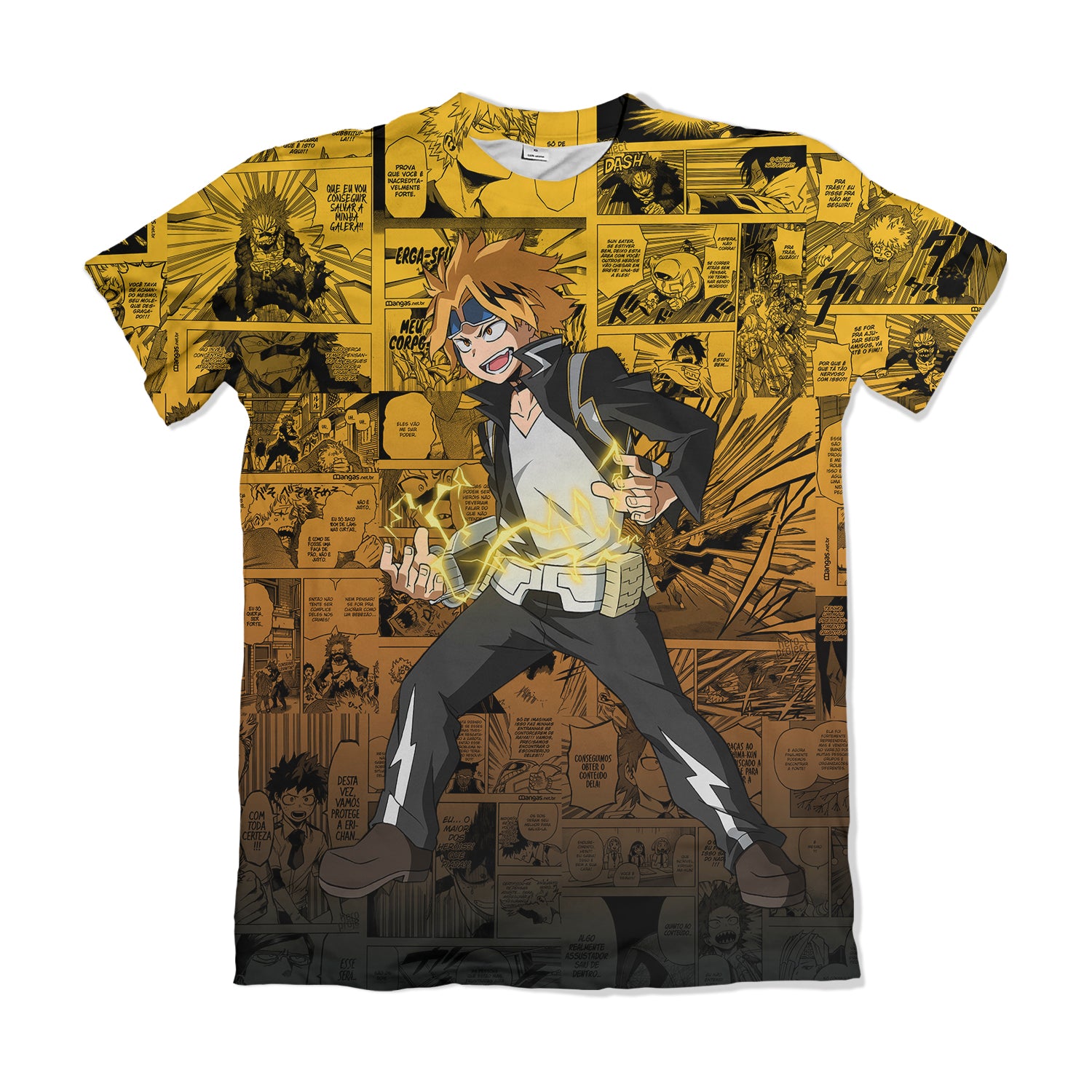 Camiseta Boku No Hero Denki – Dry-Fit Premium Unissex | Swit Store