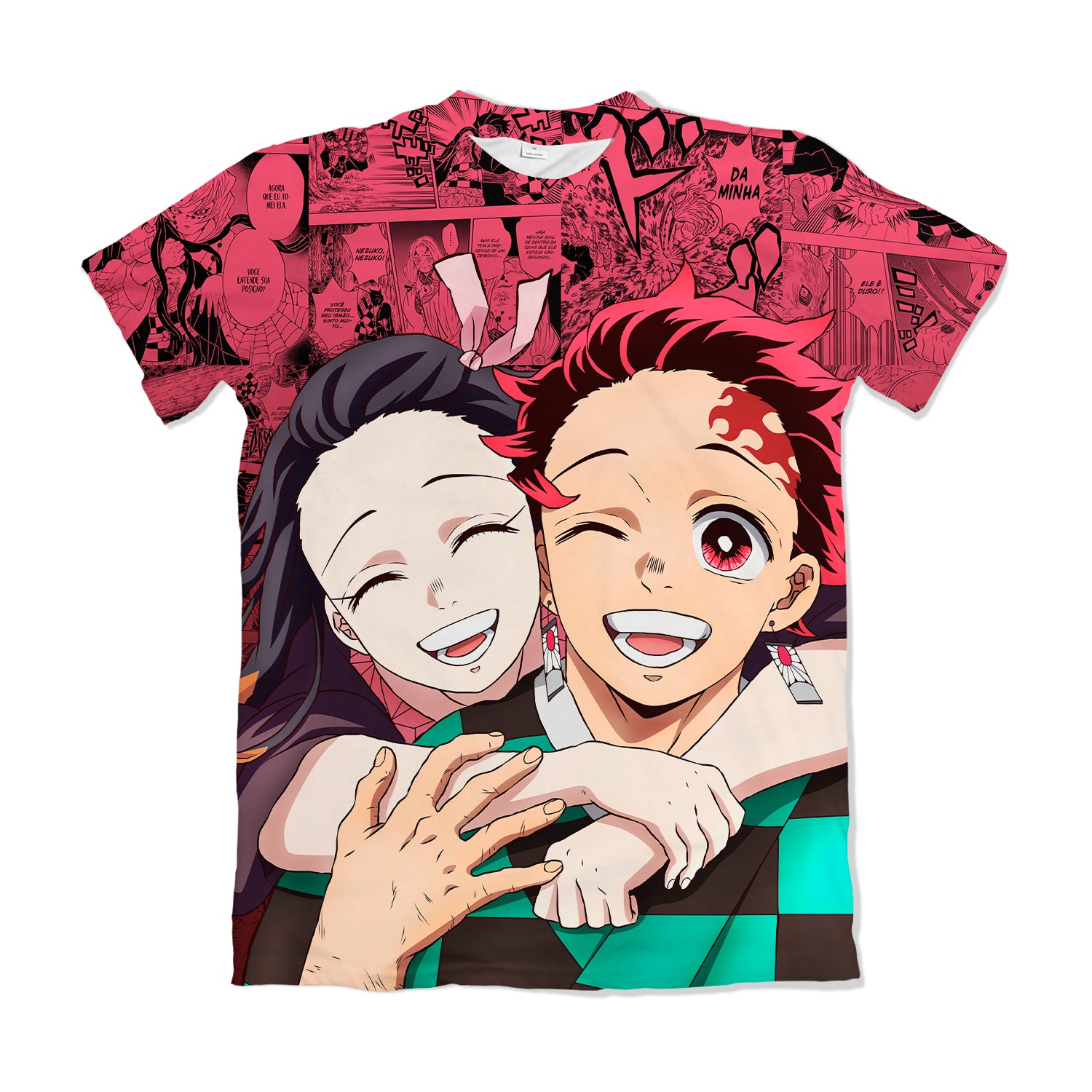 Camiseta Kimetsu No Yaiba Tanjiro E Nezuko – Dry-Fit Premium Unissex | Swit Store