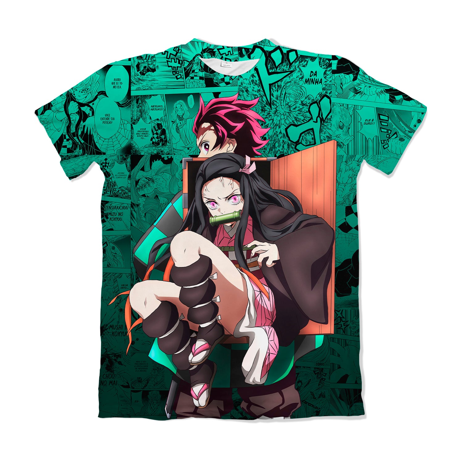 Camiseta Kimetsu No Yaiba Tanjiro E Nezuko – Dry-Fit Premium Unissex | Swit Store