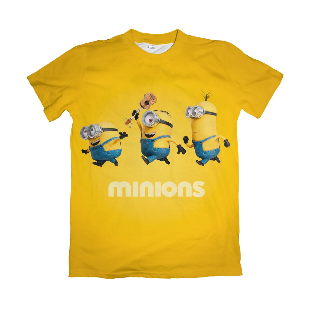 Camiseta Estampada Camisa Minions - Minions Felizes – Dry-Fit Confortável Unissex