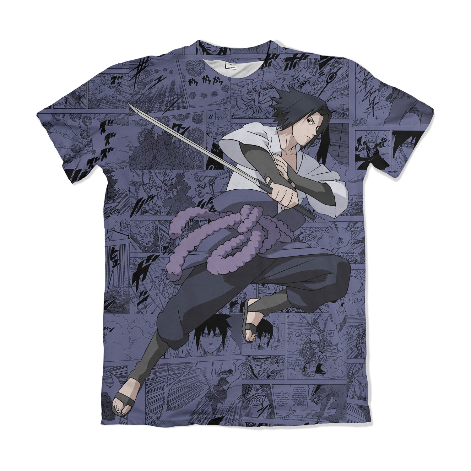 Camiseta Naruto Sasuke – Dry-Fit Premium Unissex | Swit Store