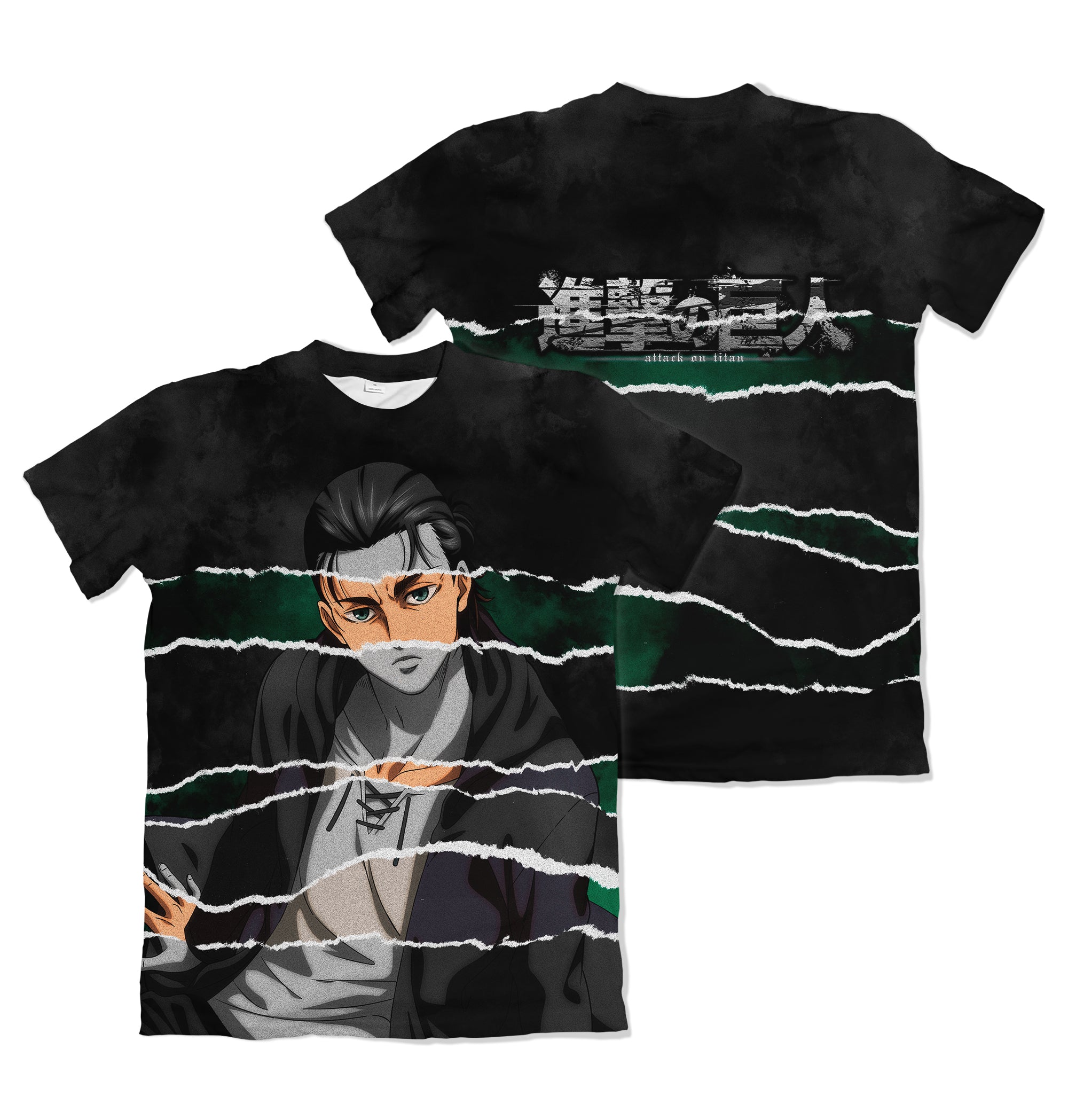 Camiseta Attack on Titan - Eren Efeito Rasgado
