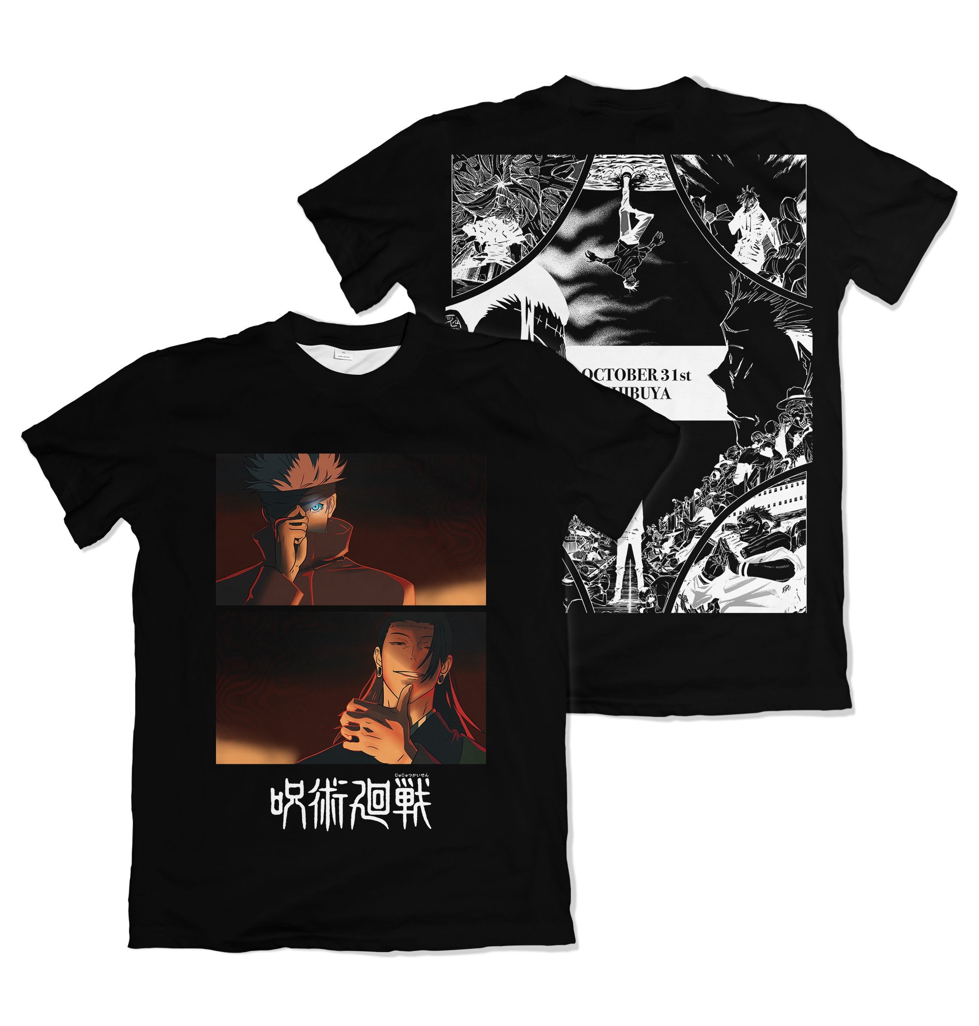 Camiseta Jujutsu Kaizen Incidente De Shibuya Outubro Incidente De Shibuya – Dry-Fit Premium Unissex | Swit Store