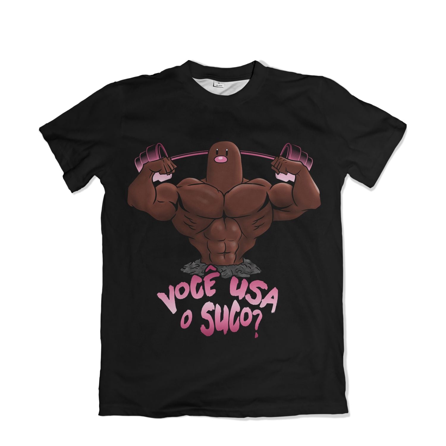 Camiseta Pokemón - Você usa o Suco, Bombados - Preto
