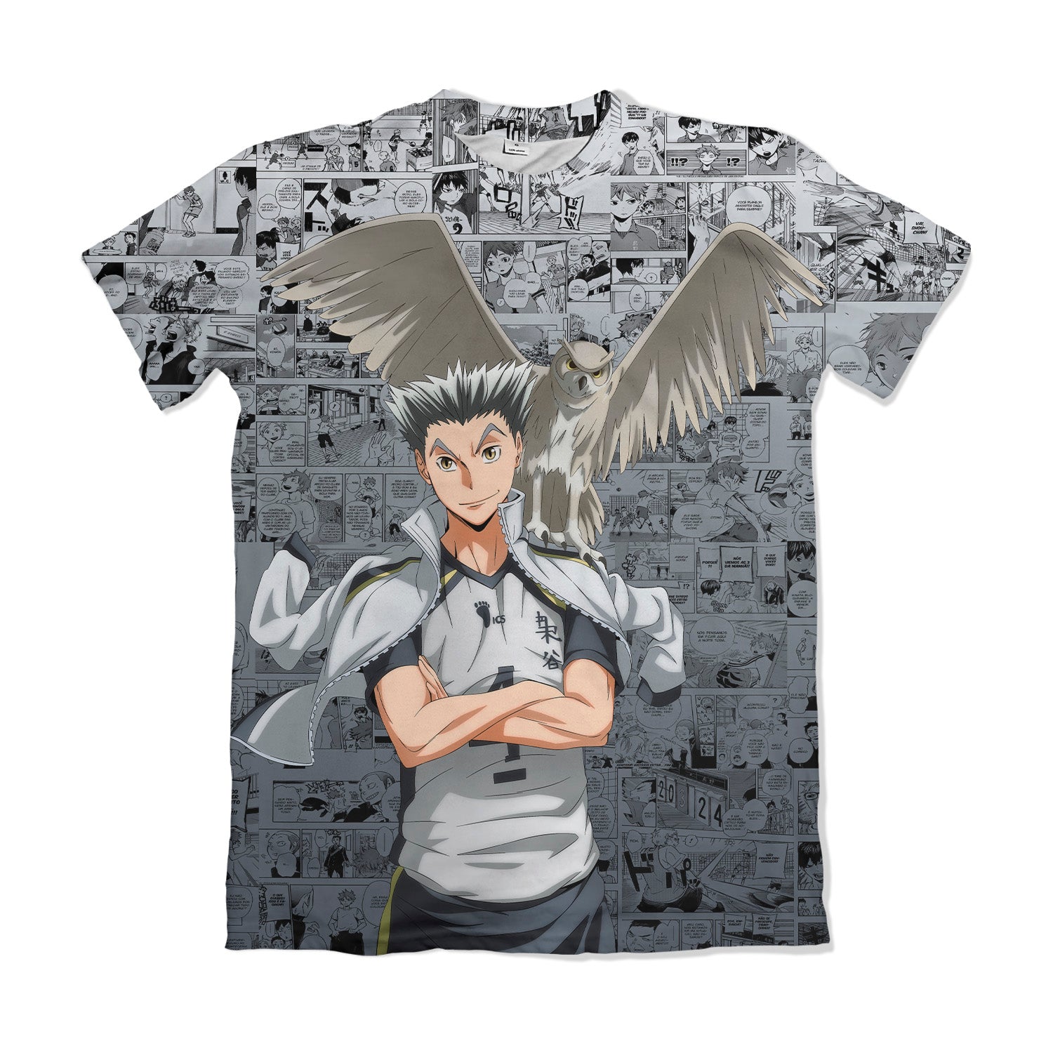 Camiseta Uniforme Haikyuu Bokuto – Dry-Fit Premium Unissex | Swit Store