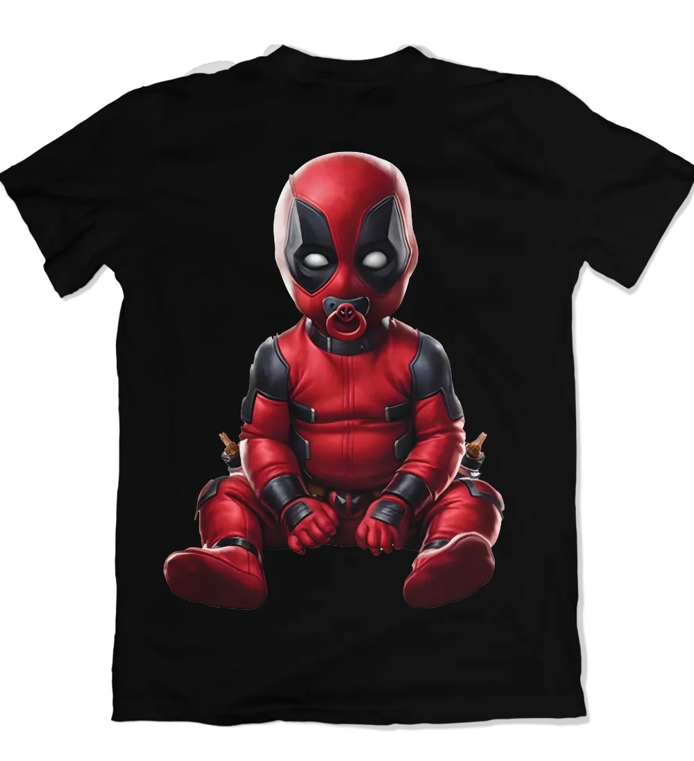 Camiseta Deadpool E Wolverine Babypool Costas – Dry-Fit Premium Unissex | Swit Store