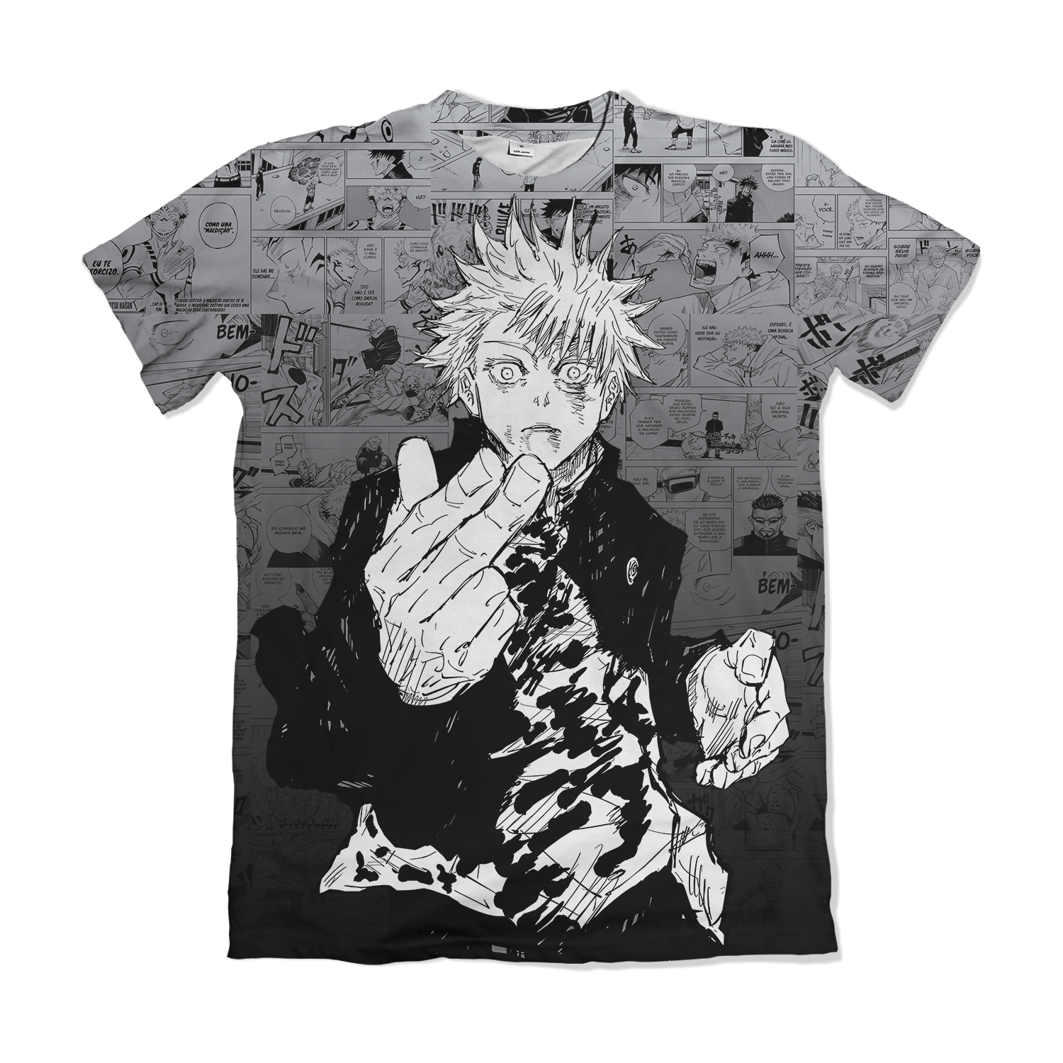 Camisa Jujutsu Kaizen - Satoru Gojo - Branco