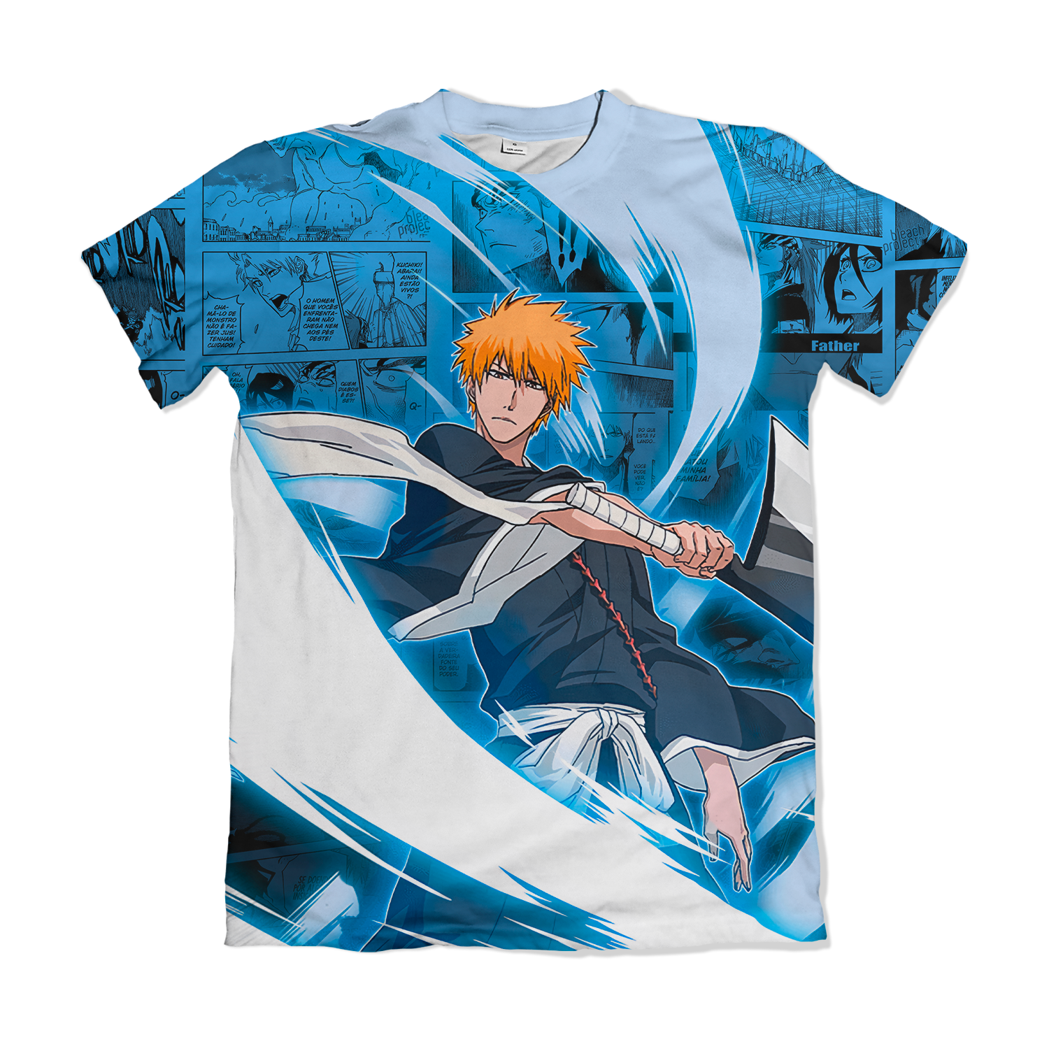 Camiseta Bleach Ichigo Kurosaki Ichigo Kurosaki Design Classico – Dry-Fit Premium Unissex | Swit Store