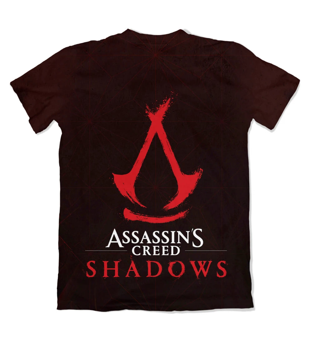 Camiseta Assassins Creed Shadows Vermelha – Dry-Fit Premium Unissex | Swit Store