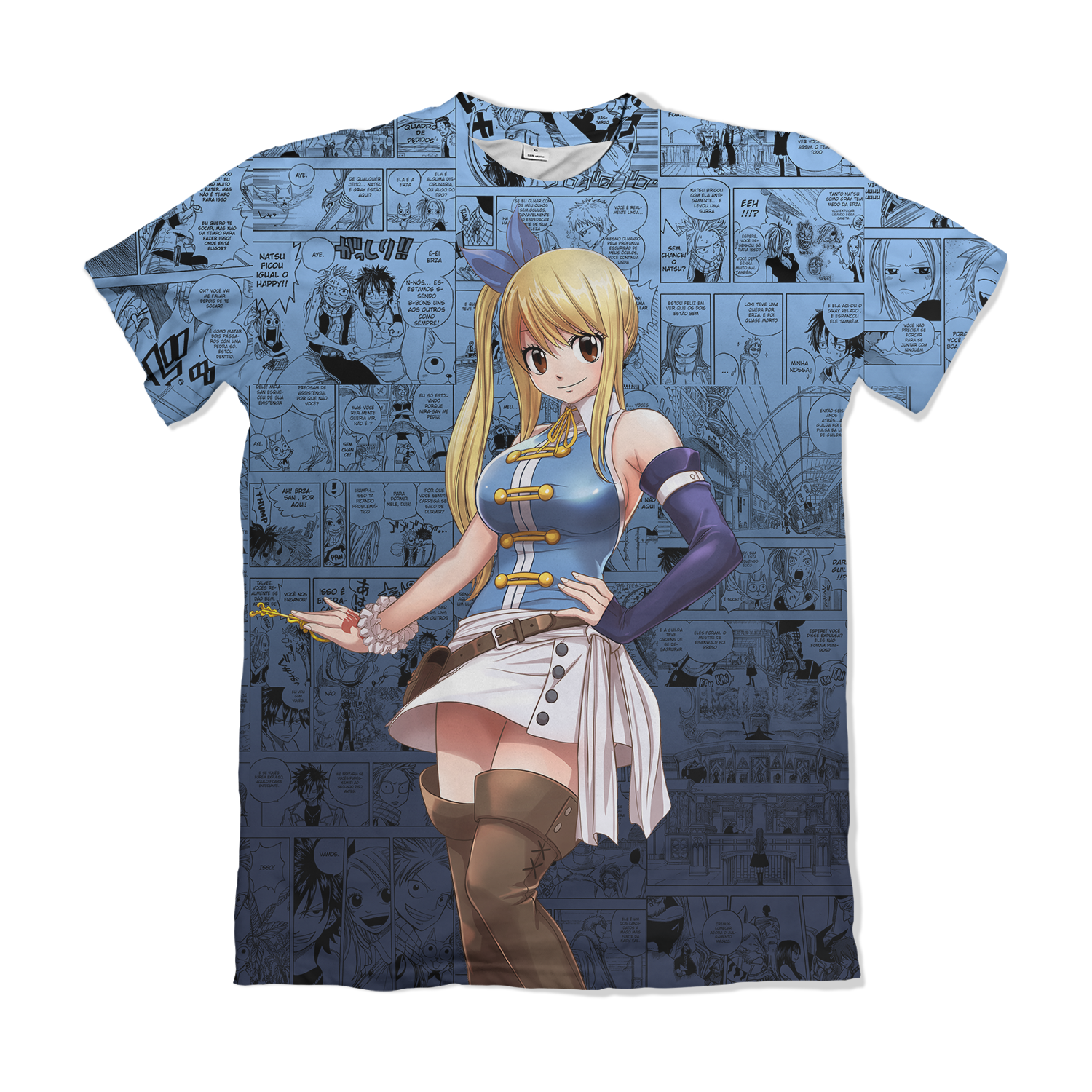 Camisa Fairy Tail - Lucy Heartfilia B - Azul