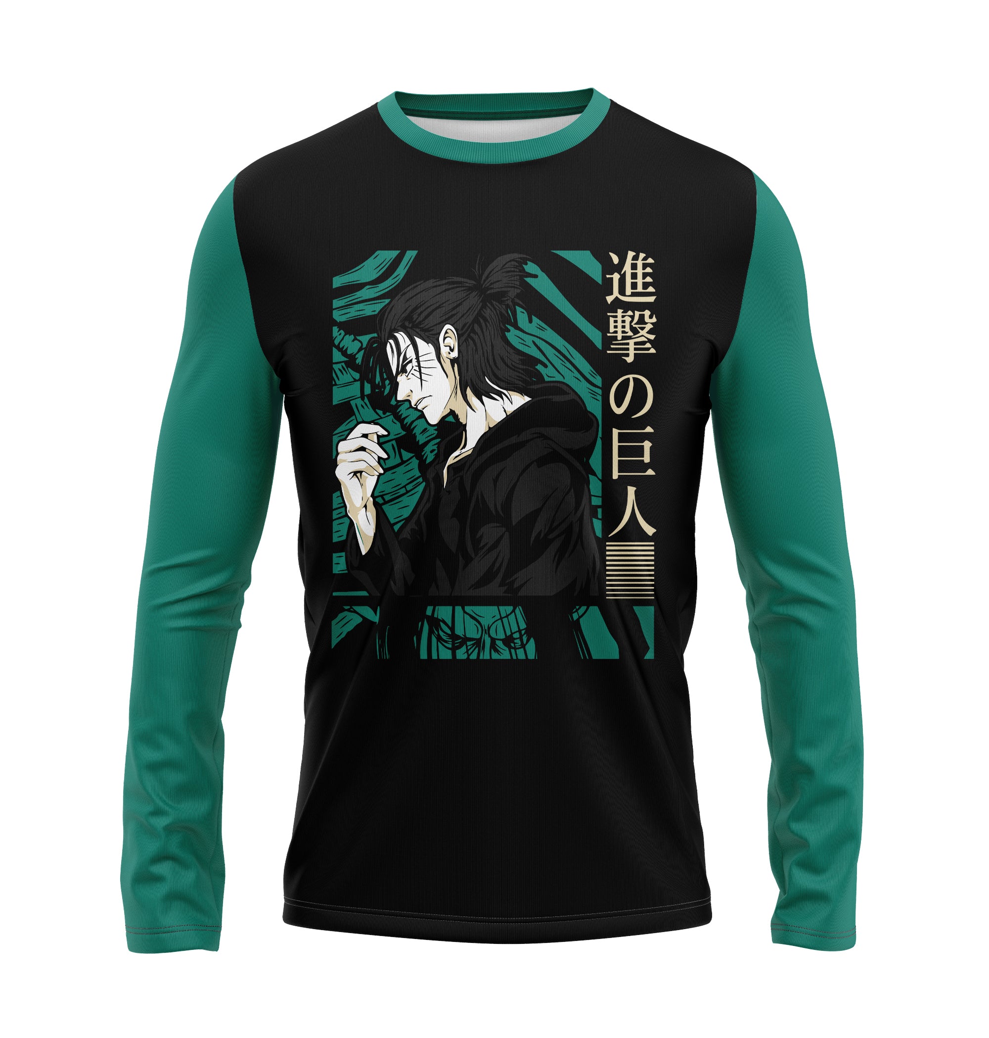 Camiseta Manga Longa Attack On Titan Eren – Dry-Fit Premium Unissex | Swit Store