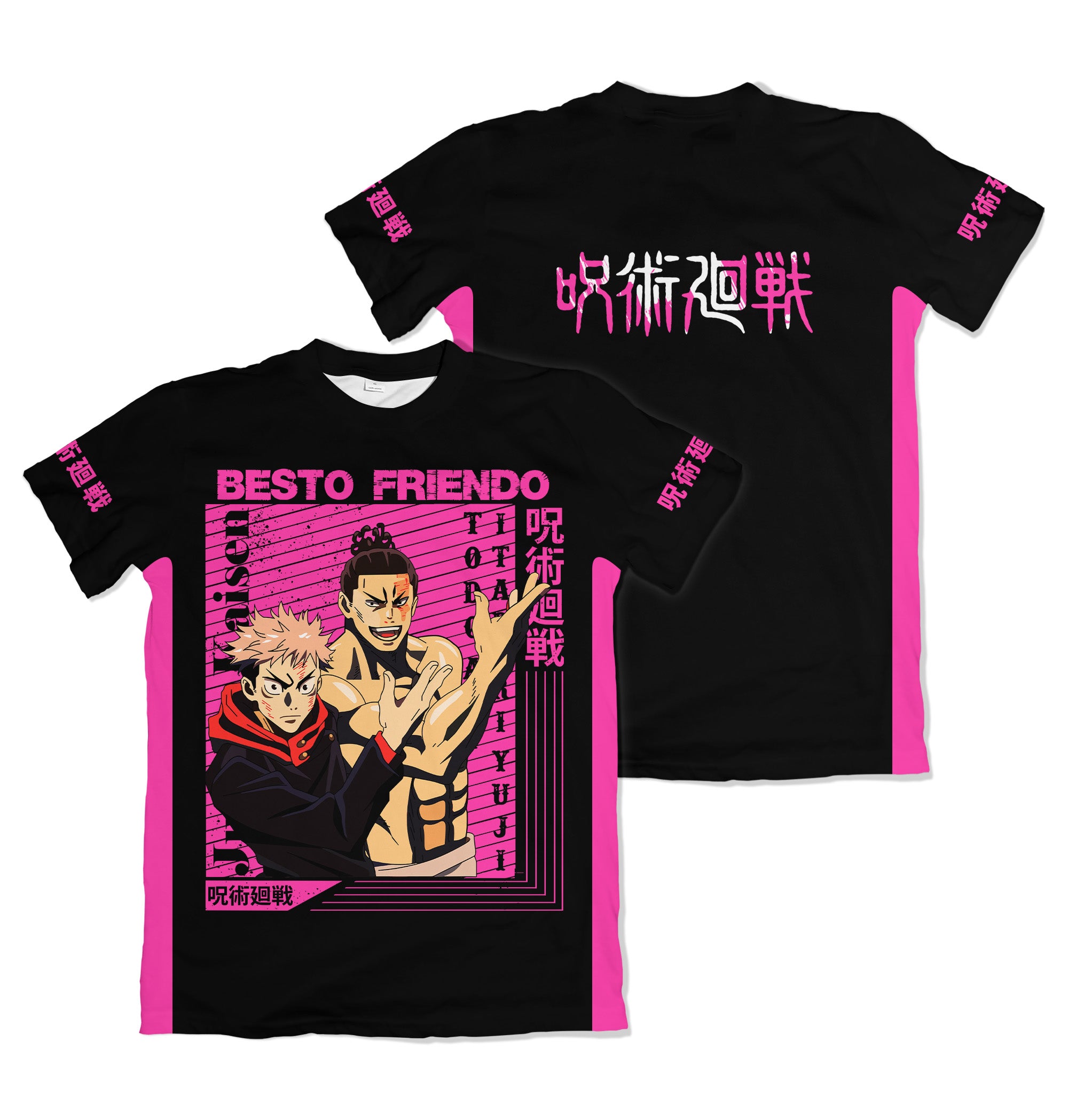 Camiseta Jujutsu Kaizen Itadori E Todo – Dry-Fit Premium Unissex | Swit Store