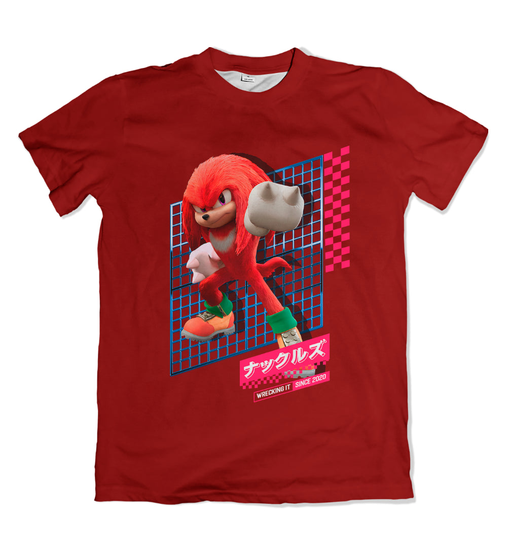 Camiseta Sonic O Filme Knuckles Padronizado Frente – Dry-Fit Premium Unissex | Swit Store