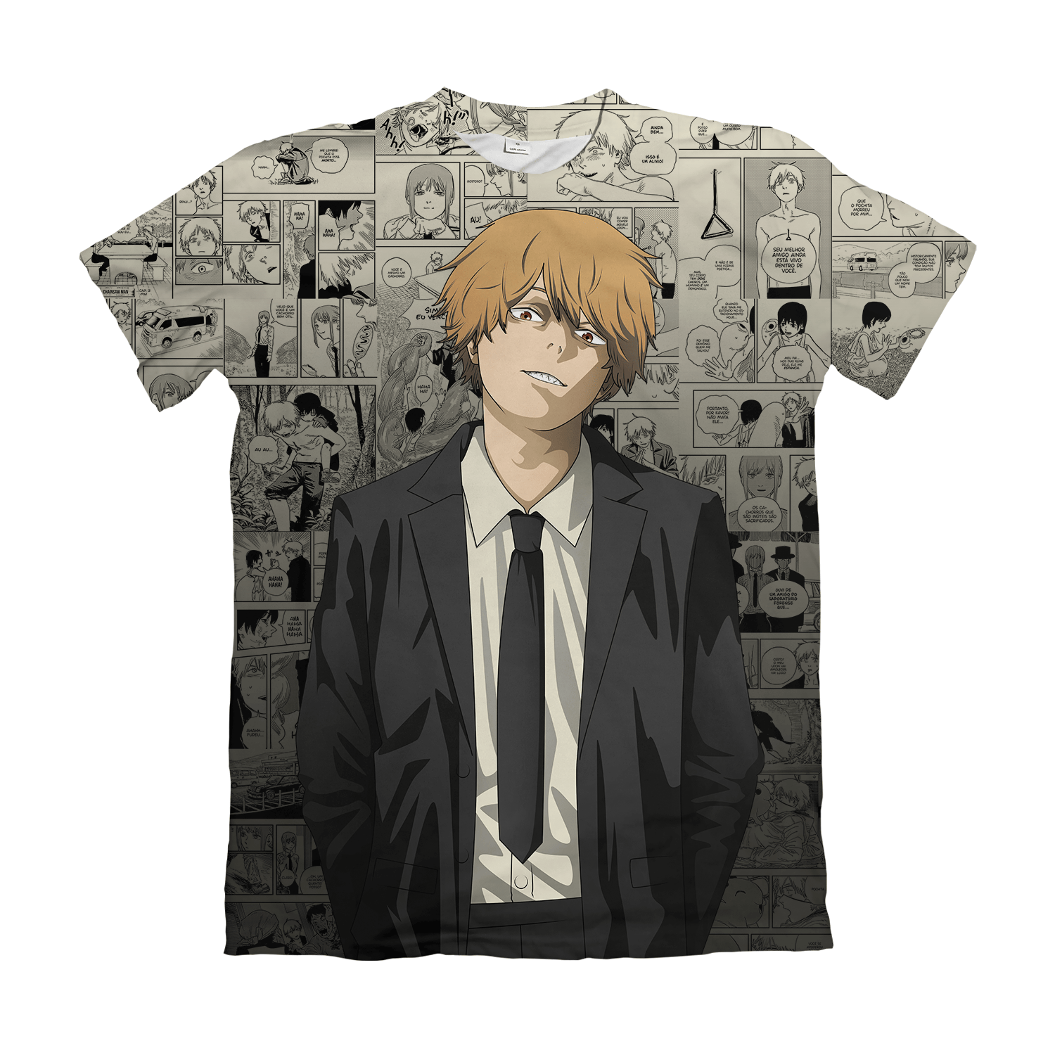 Camiseta Chainsaw Man Modelo – Dry-Fit Premium Unissex | Swit Store