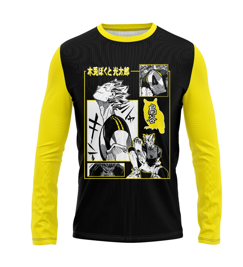 Camiseta Manga Longa Haikyuu Bokuto – Dry-Fit Premium Unissex | Swit Store