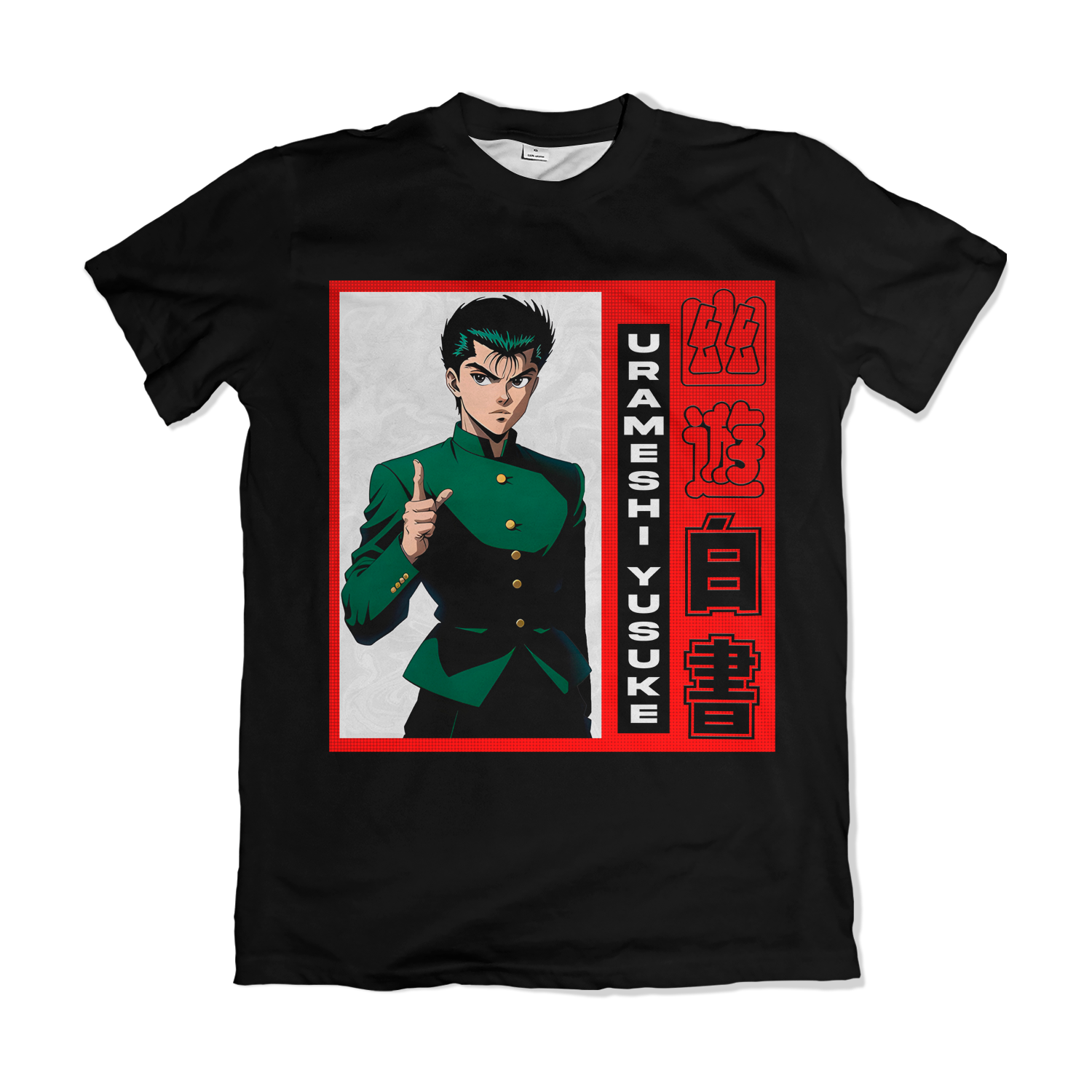 Camiseta Yu Yu Hakusho Yusuke Original Basica Preta – Dry-Fit Premium Unissex | Swit Store