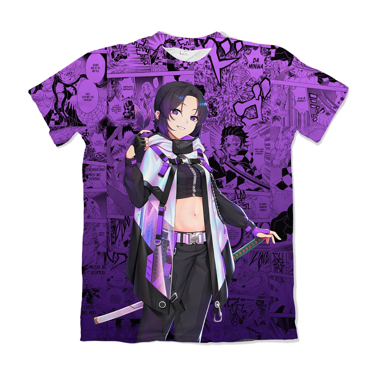 Camiseta Kimetsu no Yaiba Filme – Shinobu | Dry Fit Premium Unissex