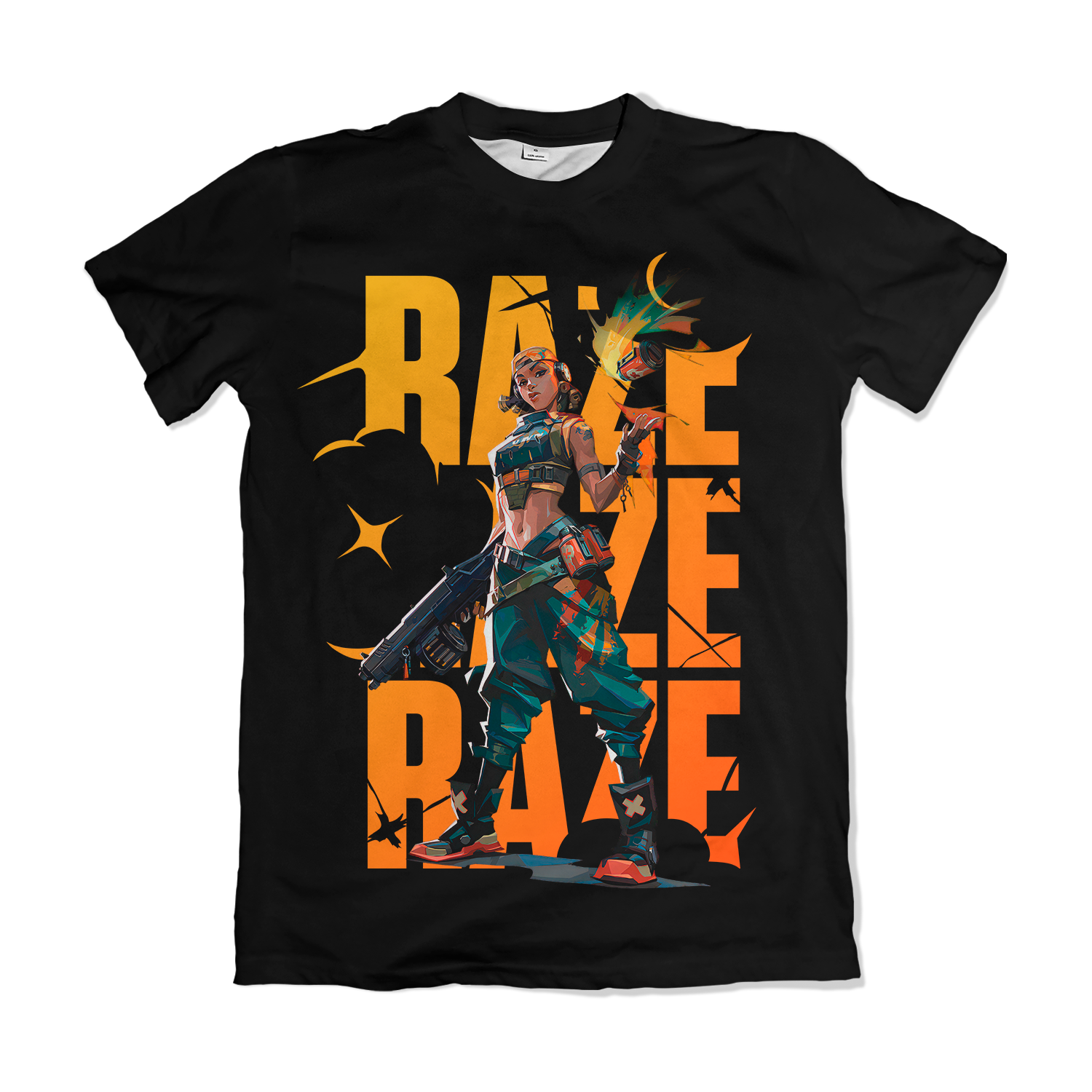 Camiseta Valorant Raze – Dry-Fit Premium Unissex | Swit Store