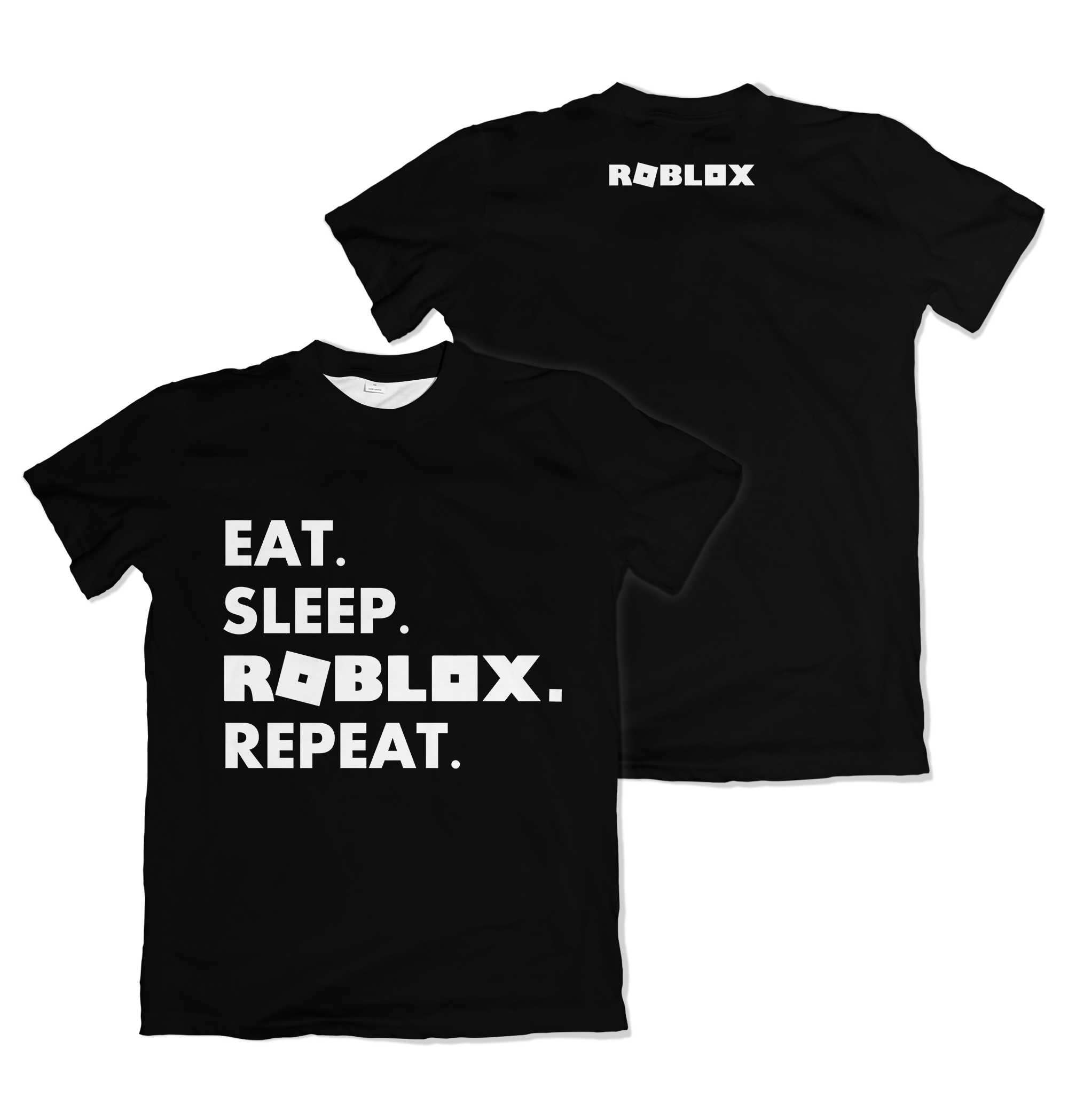 Camiseta Roblox Eat Sleep Texto Branco – Dry-Fit Premium Unissex | Swit Store