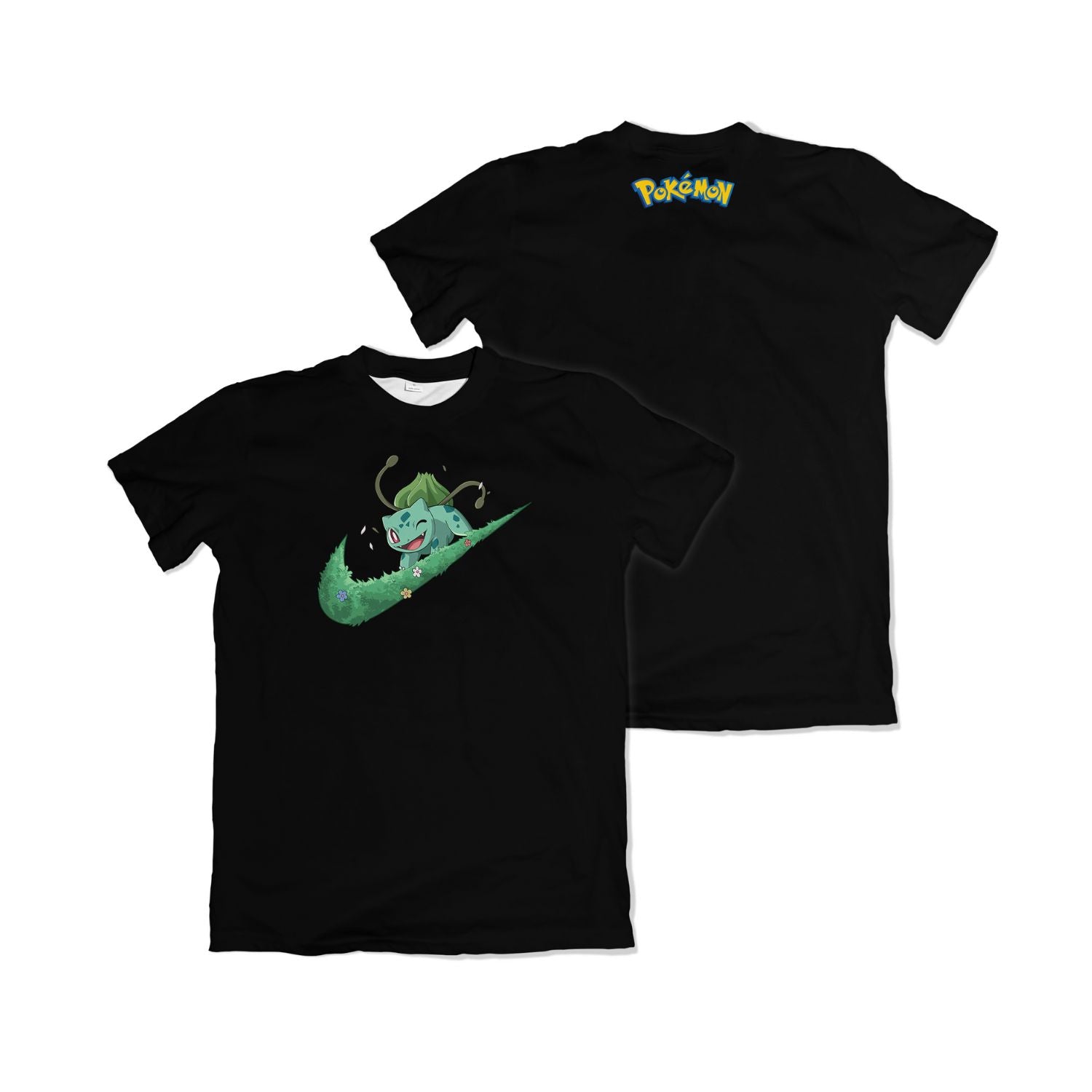 Camiseta Pokemón - Bulbassauro, Nike - Preto