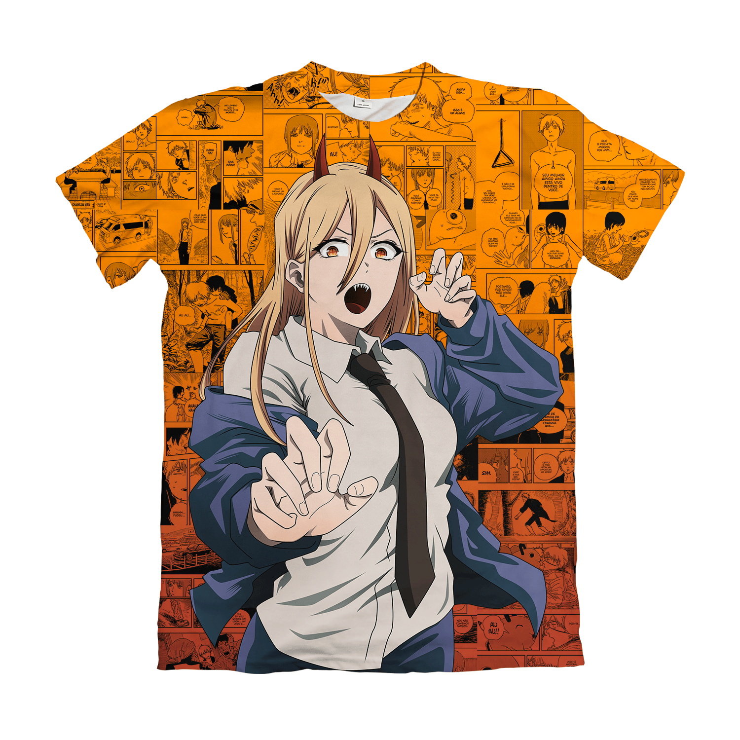 Camiseta Chainsaw Man Modelo – Dry-Fit Premium Unissex | Swit Store