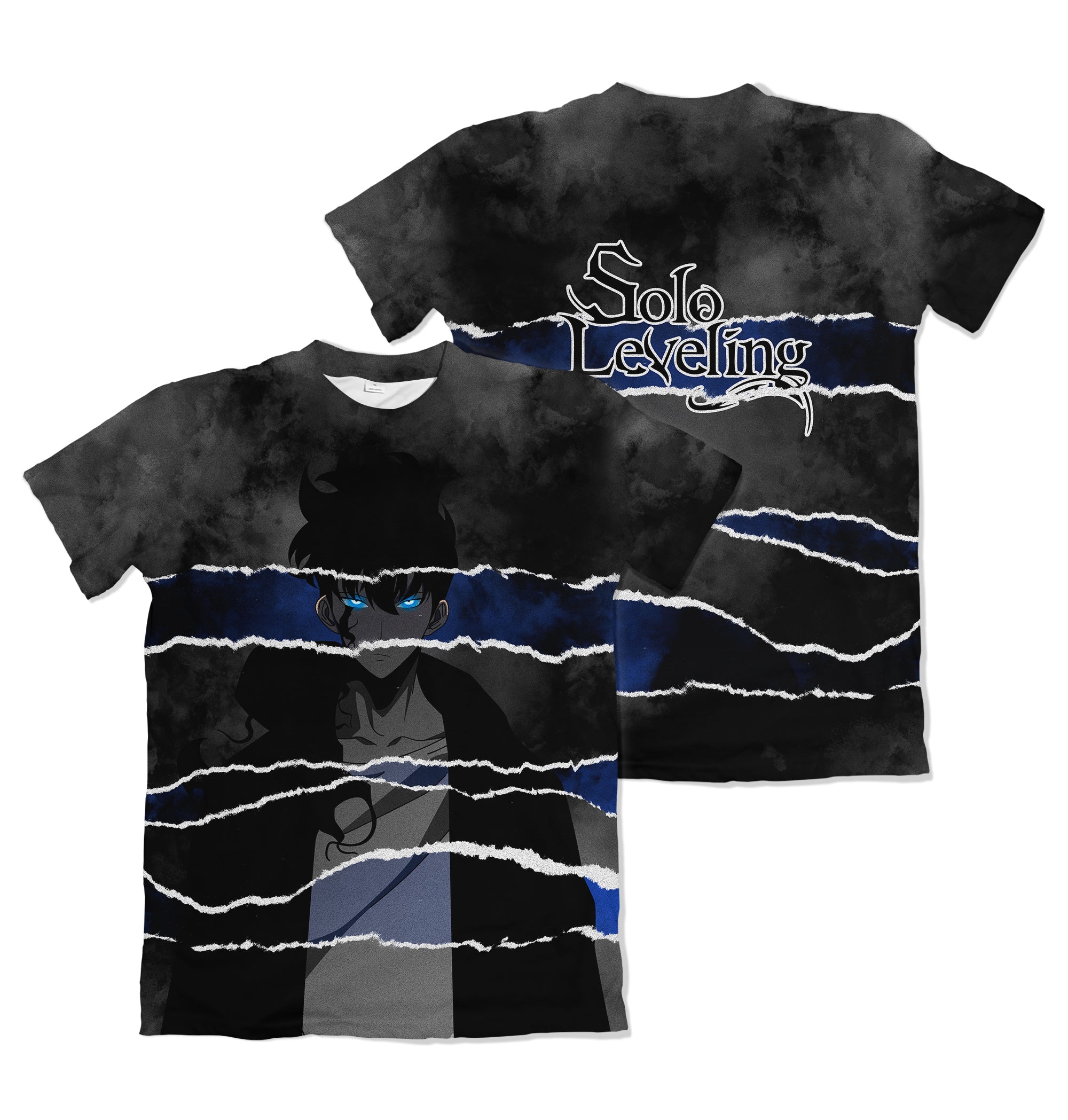 Camiseta Solo Leveling Sung Efeito Rasgado – Dry-Fit Premium Unissex | Swit Store