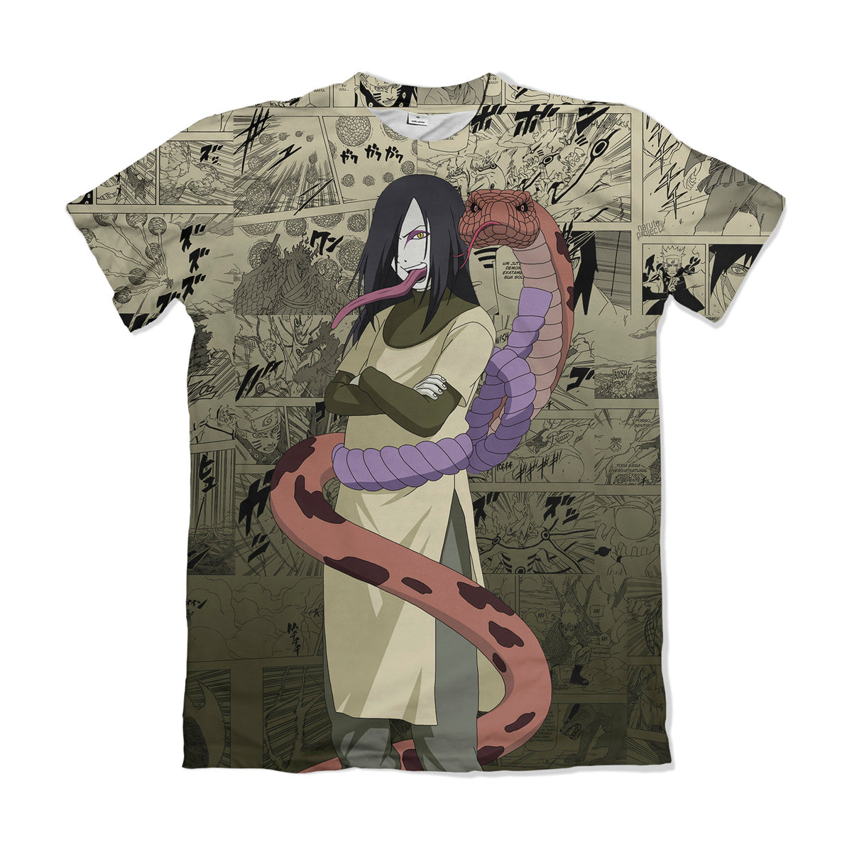 Camiseta Naruto Orochimaru Dry-Fit Premium Unissex