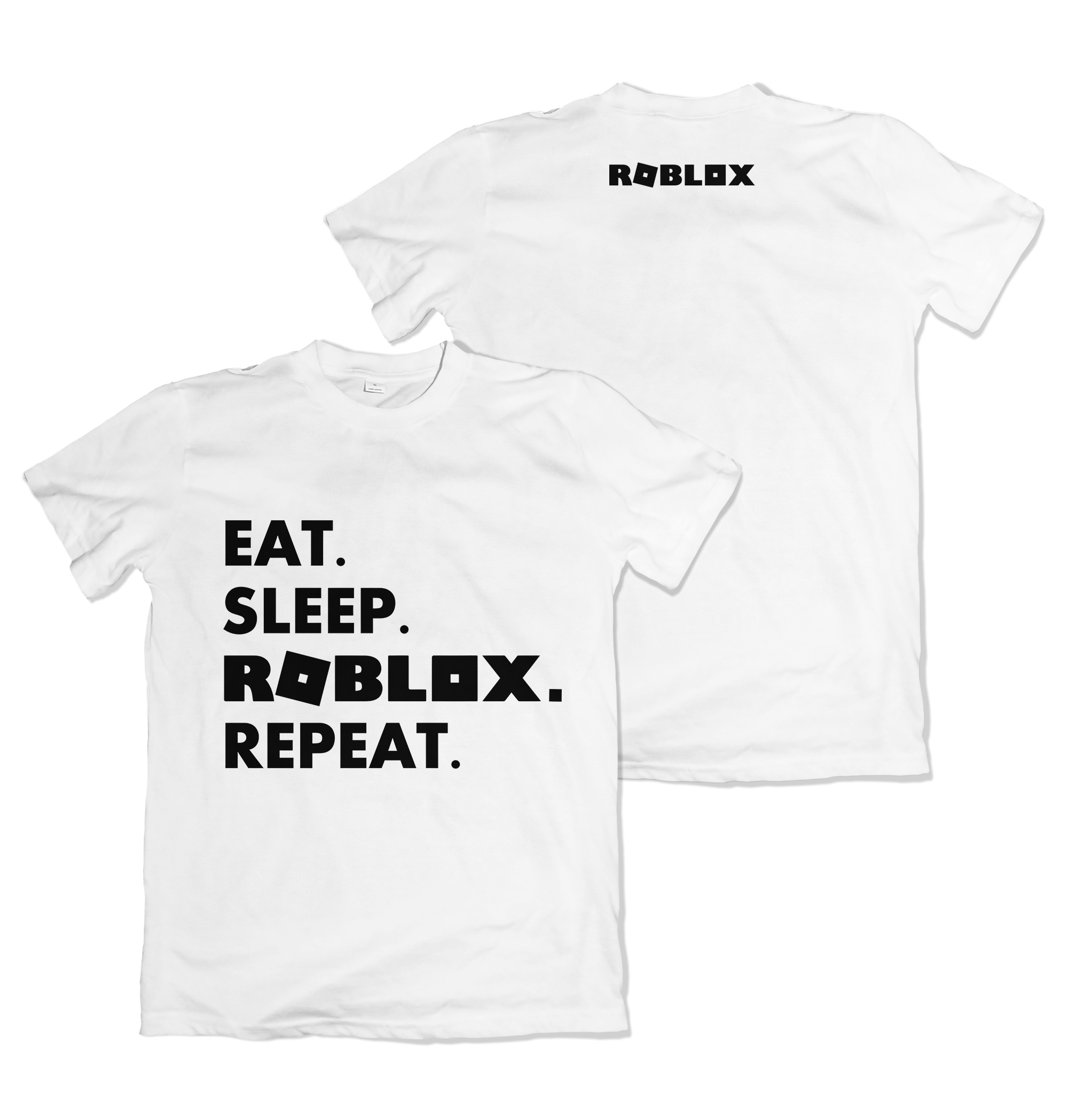 Camiseta Roblox Eat Sleep Texto Preto – Dry-Fit Premium Unissex | Swit Store
