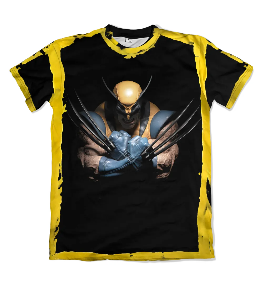 Camiseta Deadpool E Wolverine Wolverine Pontas Amarelas – Dry-Fit Premium Unissex | Swit Store