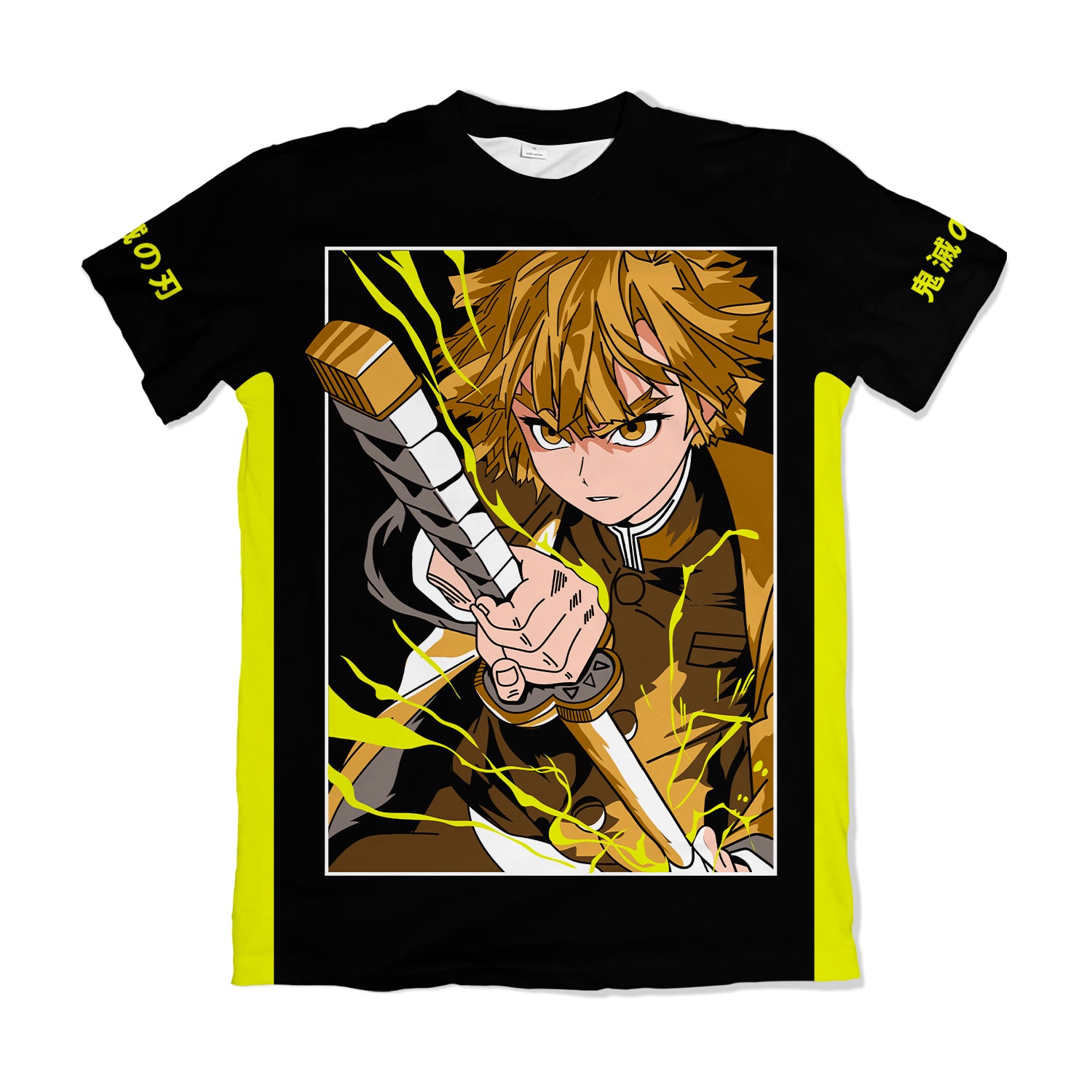 Camiseta Kimetsu no Yaiba Filme – Zenitsu | Dry Fit Premium Unissex