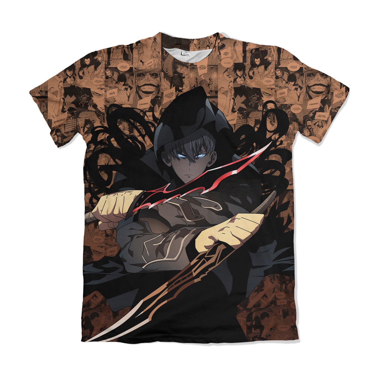 Camiseta Solo Leveling Sung Jinwoo Exclusiva – Dry-Fit Premium Unissex | Swit Store