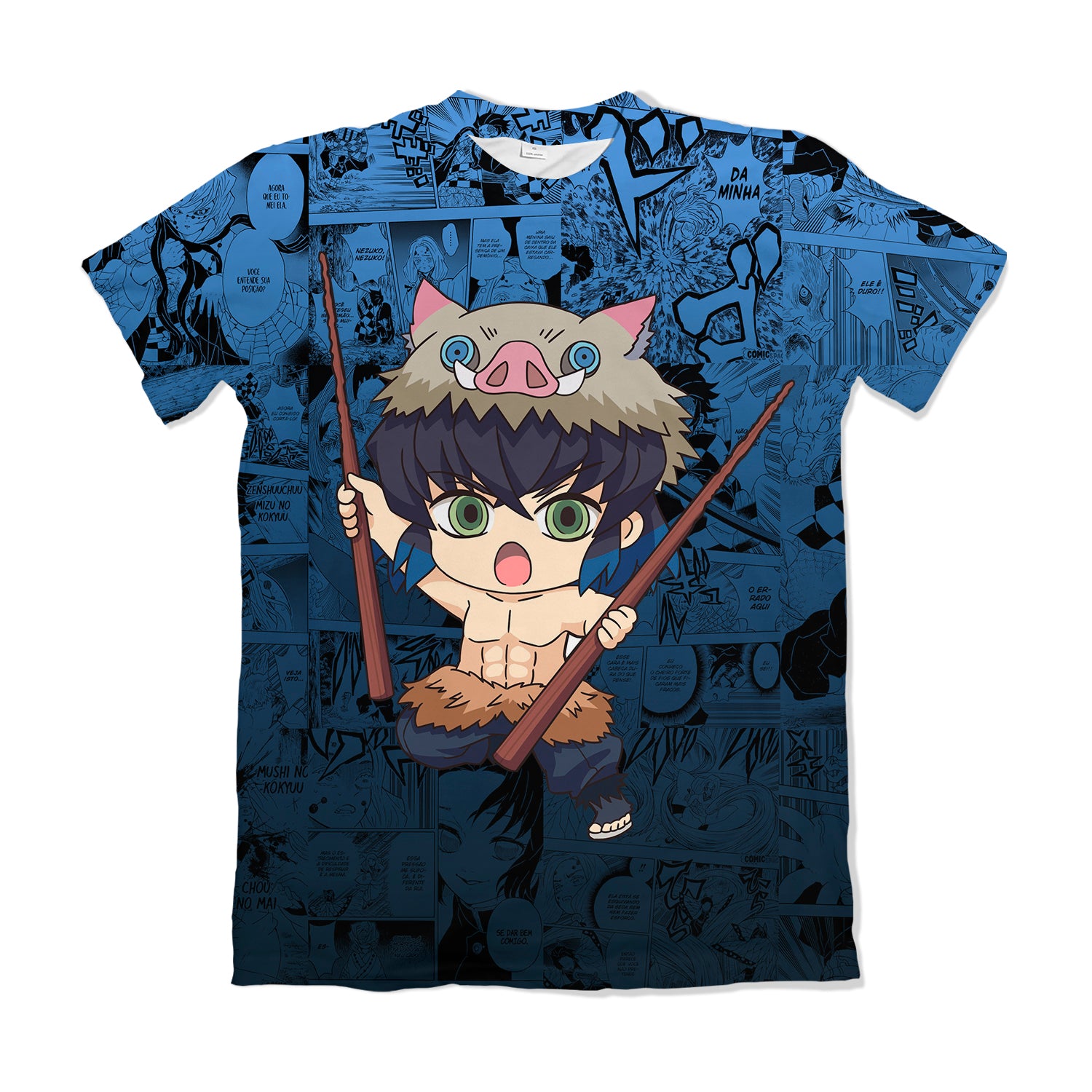 Camiseta Kimetsu No Yaiba Inosuke – Dry-Fit Premium Unissex | Swit Store