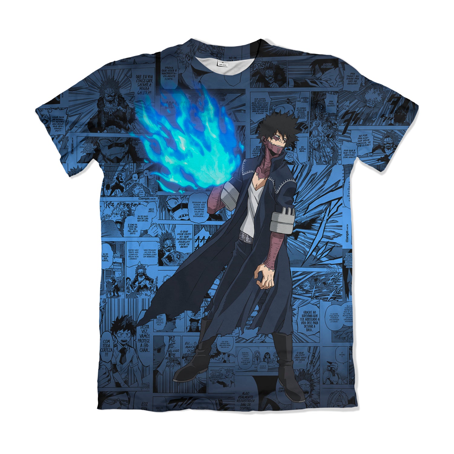 Camiseta Boku No Hero Dabi – Dry-Fit Premium Unissex | Swit Store