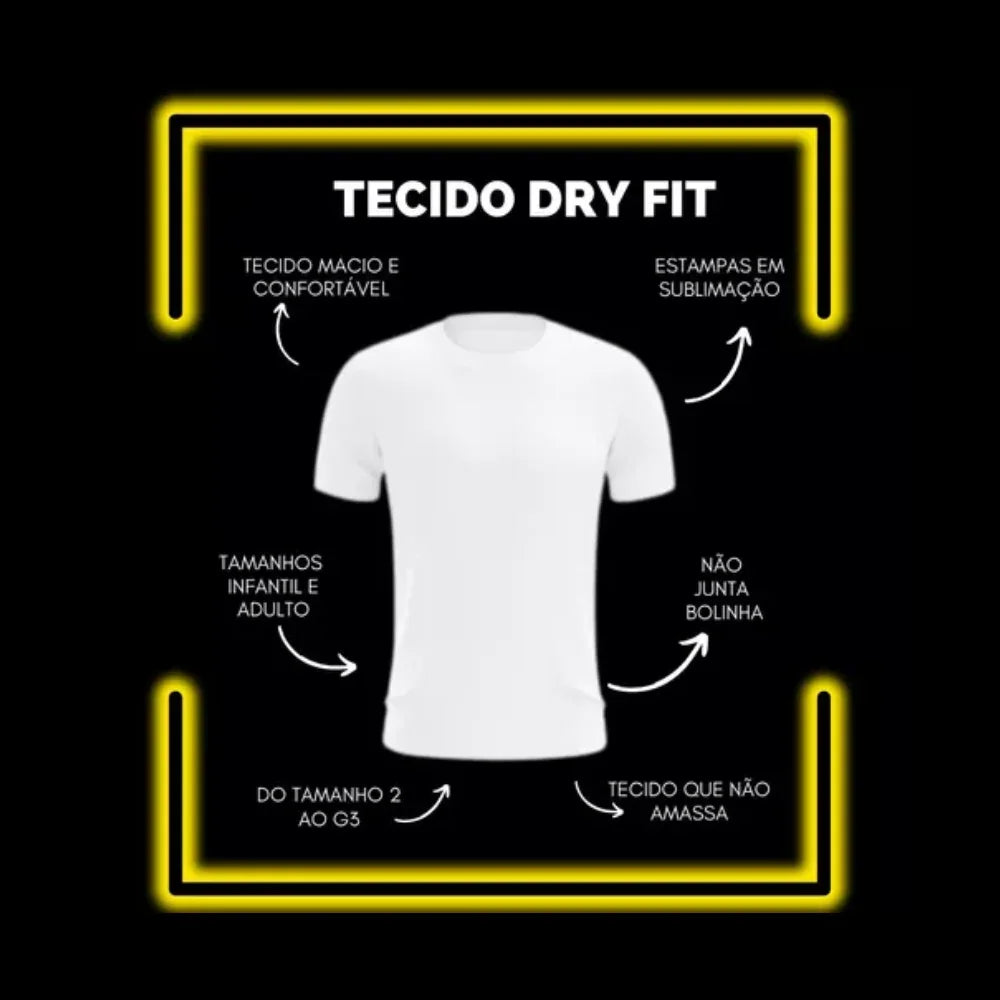 Camiseta Divertidamente Medo Clean – Dry-Fit Premium Unissex | Swit Store