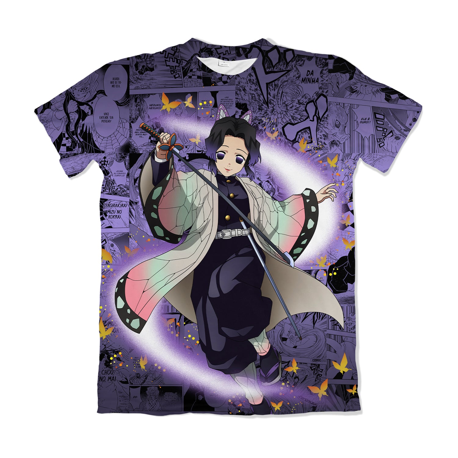 Camiseta Kimetsu No Yaiba Shinobu – Dry-Fit Premium Unissex | Swit Store