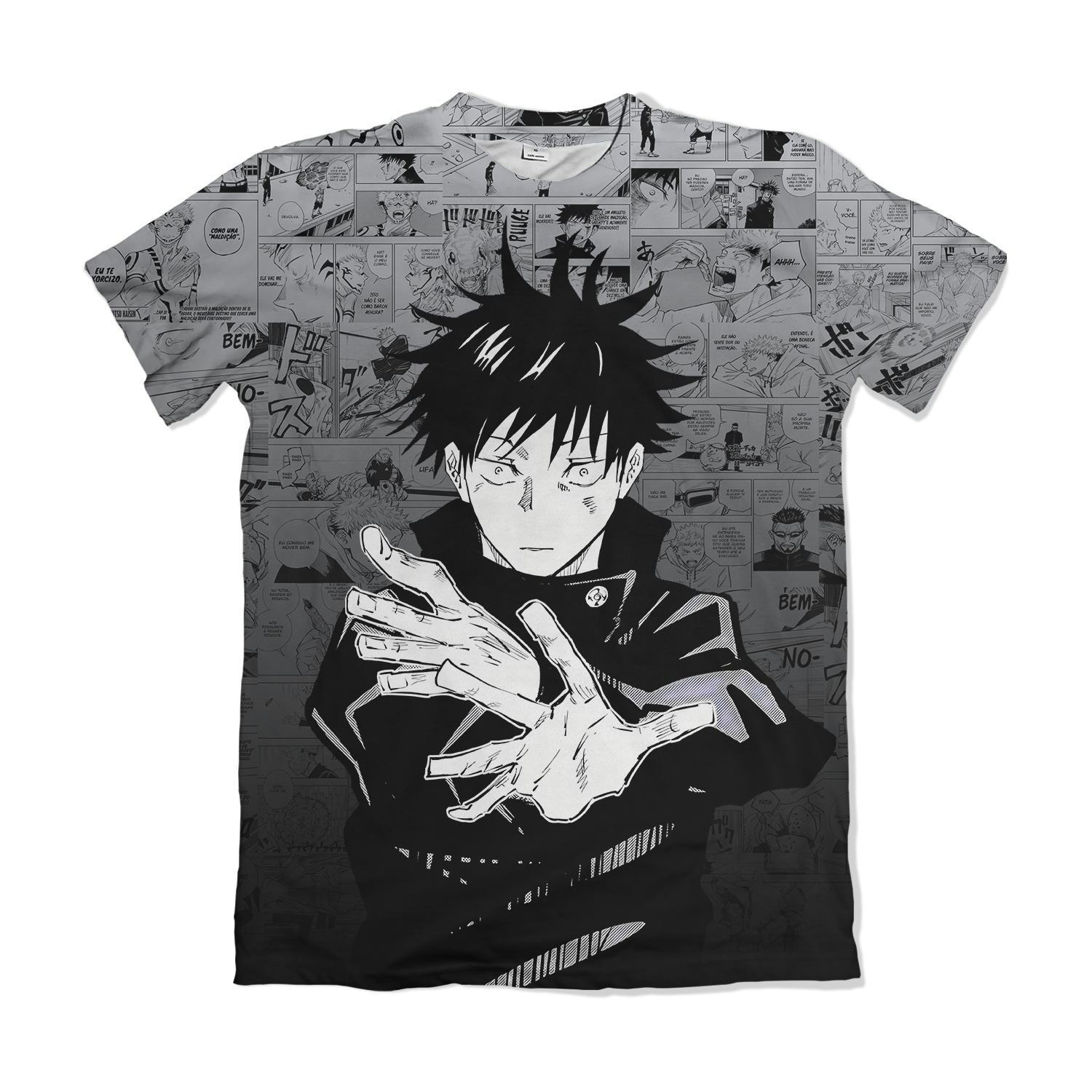 Camisa Jujutsu Kaizen - Megumi Fushiguro - Branco