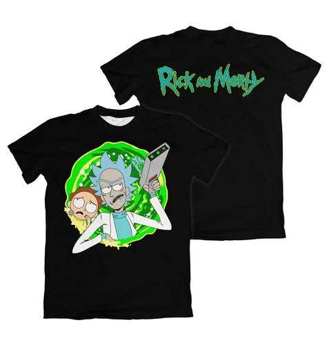 Camiseta Rick And Morty Preta – Dry-Fit Premium Unissex | Swit Store