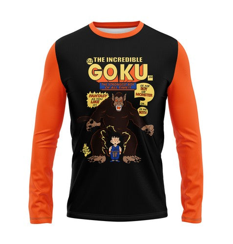 Camiseta Manga Longa Dragon Ball Goku Oozaru – Dry-Fit Premium Unissex | Swit Store