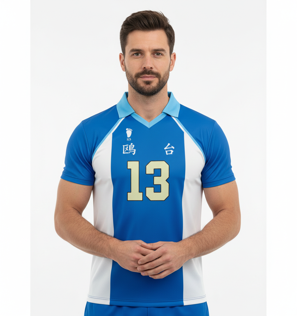 Camiseta Uniforme Haikyuu Kamomedai Mod – Dry-Fit Premium Unissex | Swit Store