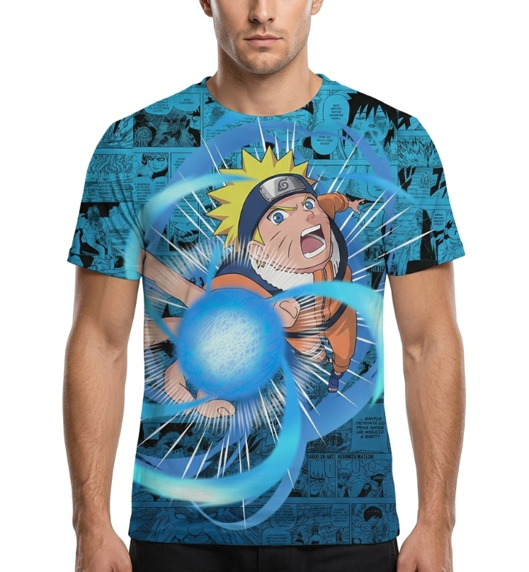 Camiseta Naruto Estampa 6 Dry-Fit Premium Unissex