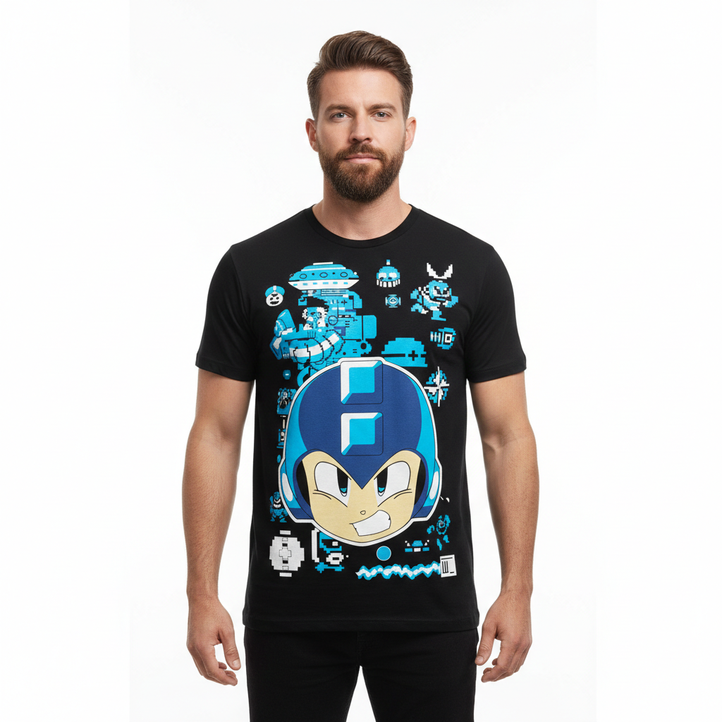 Camiseta Megaman Estampa 8 Dry-Fit Premium Unissex