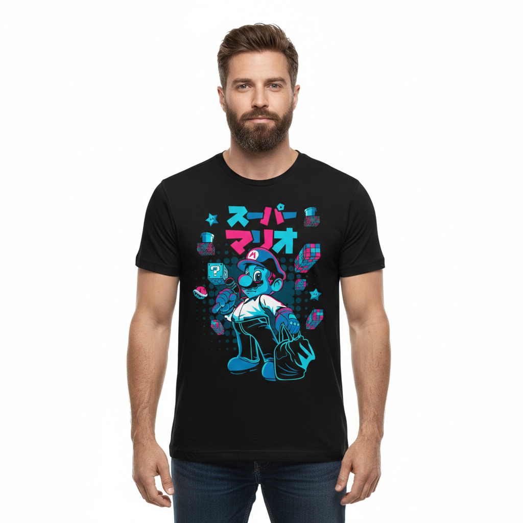 Camiseta Super Mario – Dry-Fit Premium Unissex | Swit Store