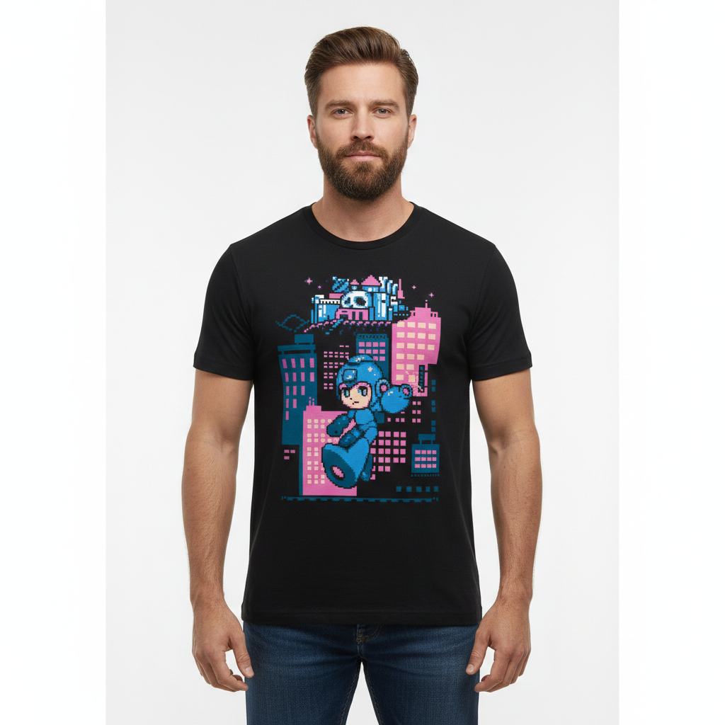 Camiseta Megaman Estampa 4 Dry-Fit Premium Unissex | Swit Store