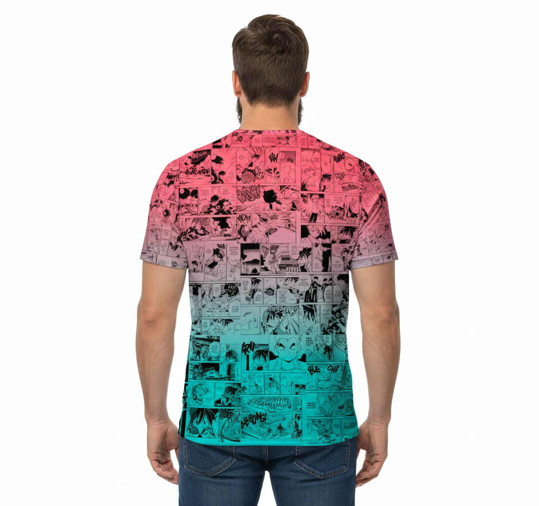 Camiseta Pokemon Porygon Azul E Rosa – Dry-Fit Premium Unissex | Swit Store