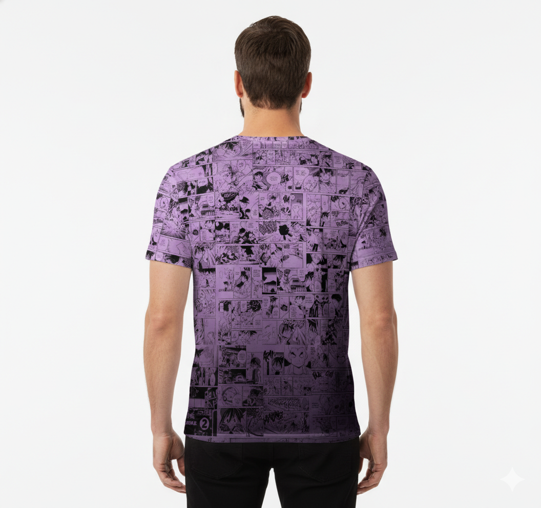 Camiseta Pokémon Weezing, Mangá Roxo Dry-Fit Premium Unissex