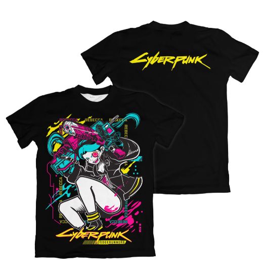 Camiseta Cyberpunk 2077 Estampa 7 Dry-Fit Premium Unissex