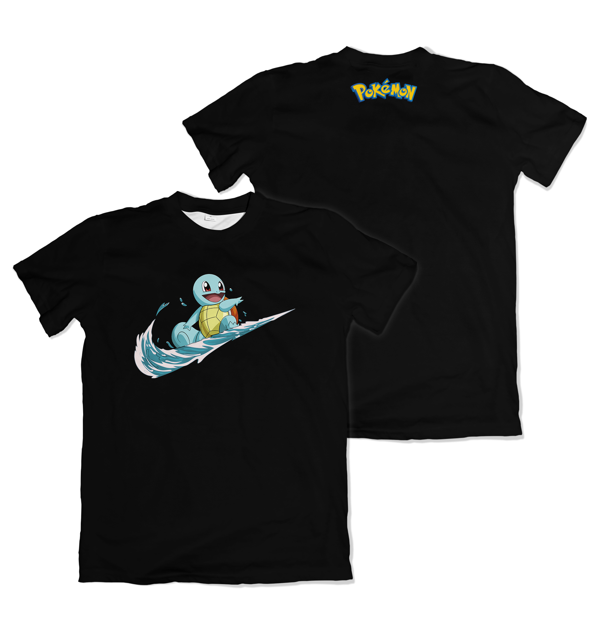 Camiseta Pokemón - Squirtle , Nike - Preta