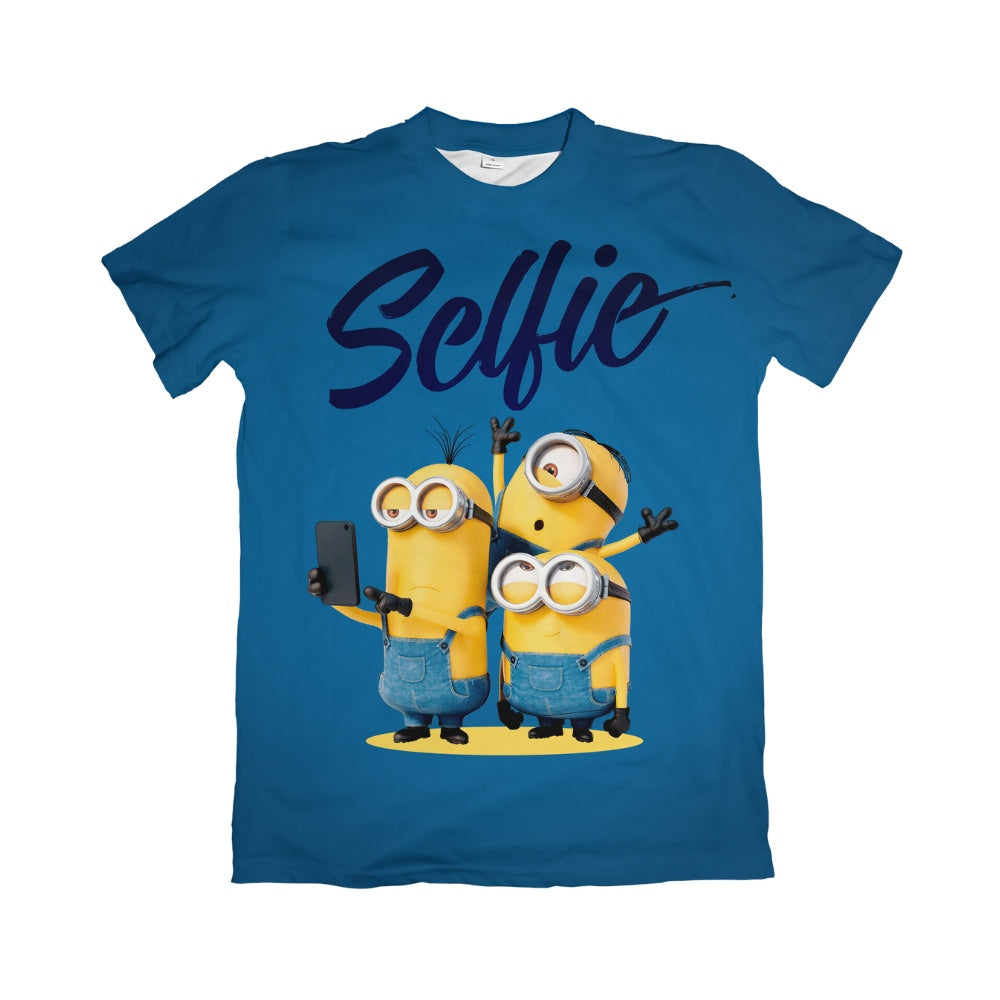Camiseta Estampada Camisa Minions - Minions Selfie – Dry-Fit Confortável Unissex