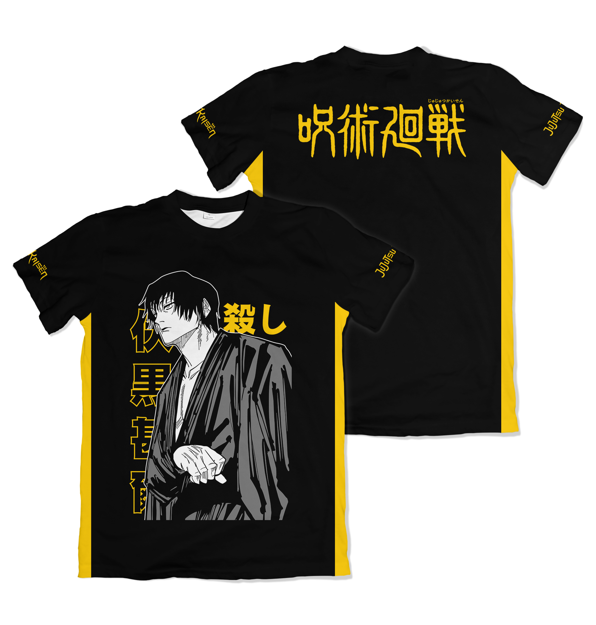 Camisa Jujutsu Kaizen - Toji - Camisa Preta Estilizada